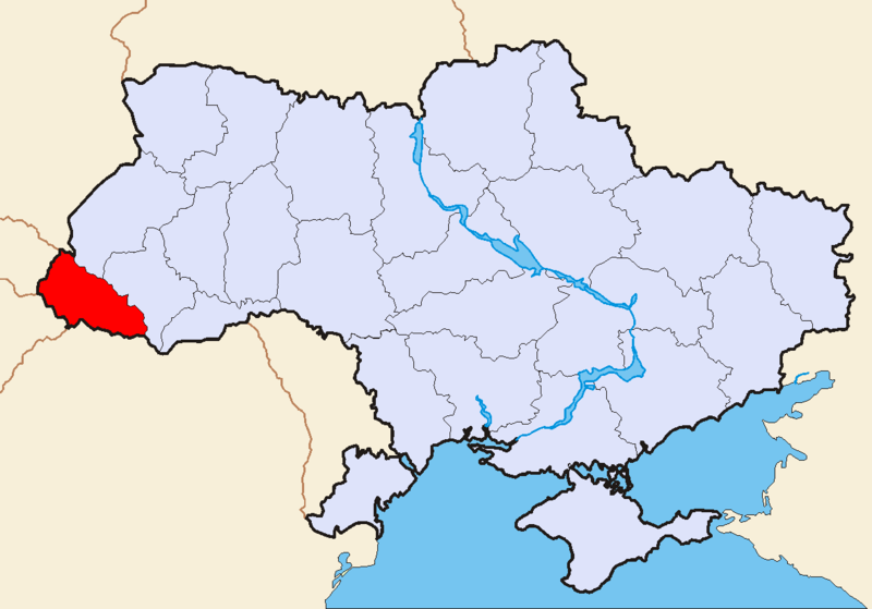 Закарпаття на карті України